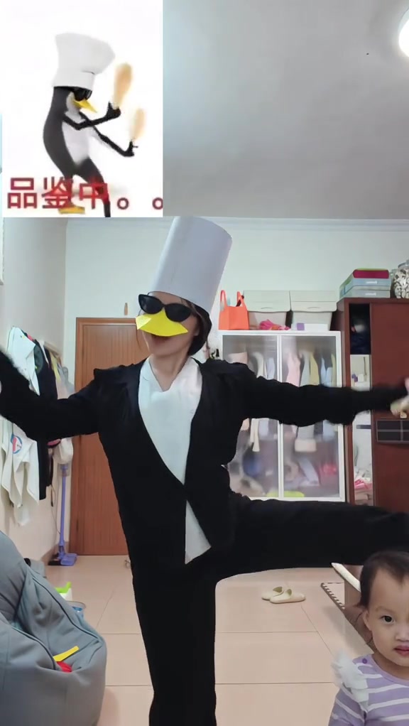 持续抽象中~ 品鉴下企鹅舞姿 企鹅表情包 明月几时有 抽象