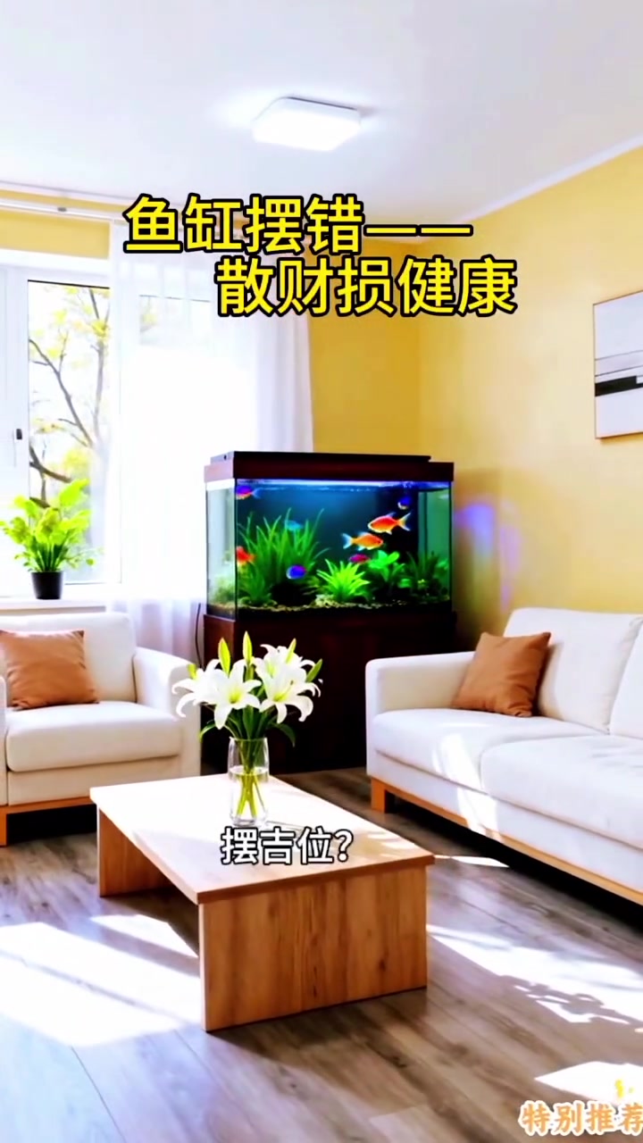 快来看我的作品:鱼缸招召财?90 %的人摆错致散财!忌放财申爷下方、厨房灶台正对、沙发背后