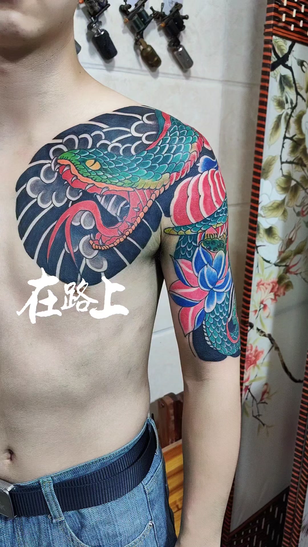 半甲纹身手稿#吴江纹身哪家好#吴江酷炫纹身。18296379565!