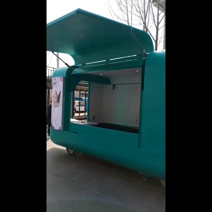 飞翼门冰激凌多功能摆摊美食车
