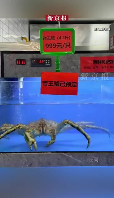 「南京大学食堂开卖“999元帝王蟹”,支持还是反对?|观点交锋」哪里去吃帝王蟹是学生的个人