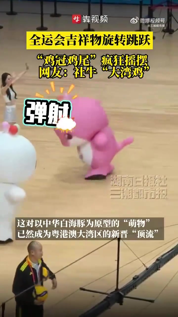 全运会吉祥物“大湾鸡”全网刷屏,白海豚边变“网红鸡”