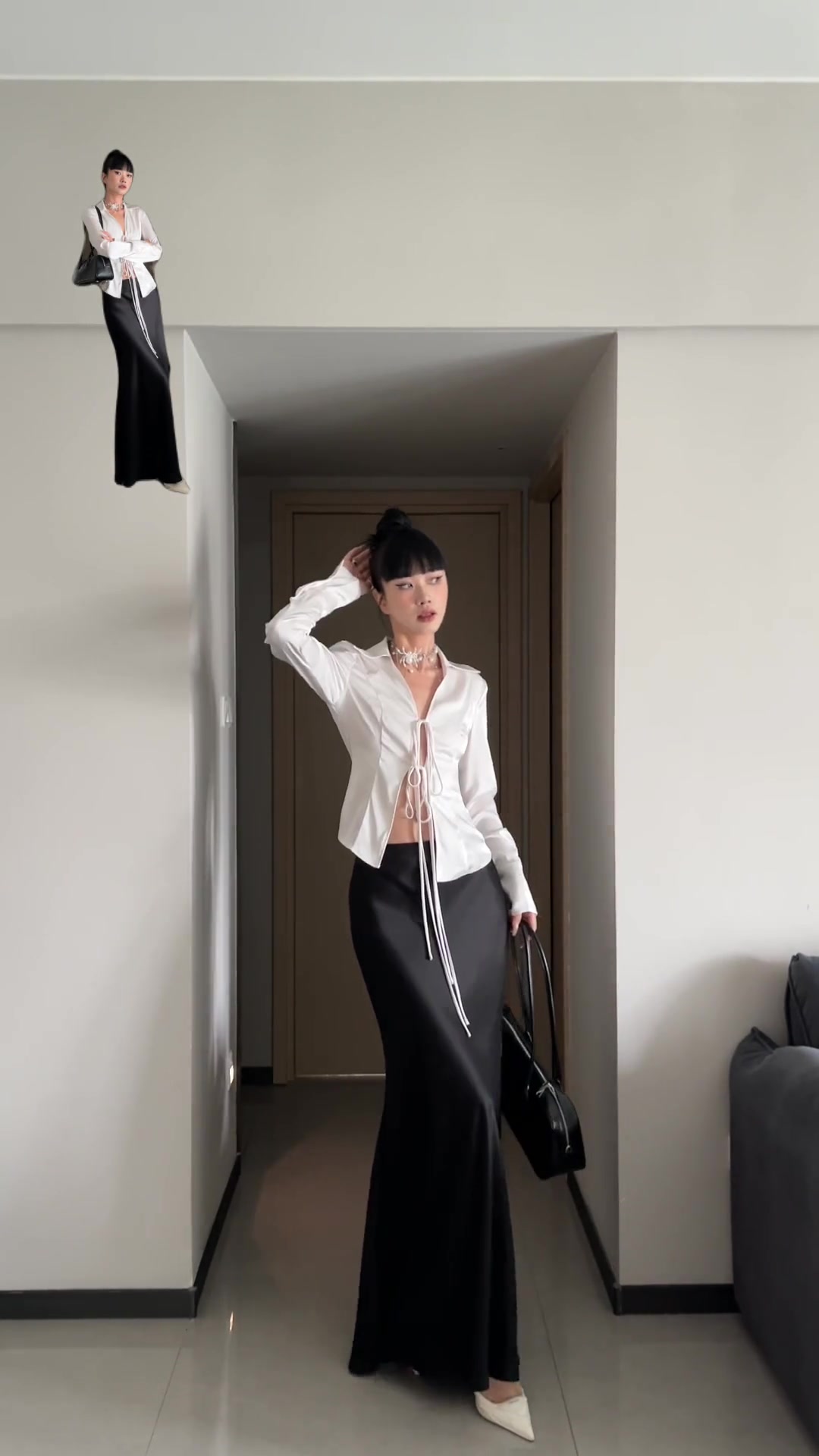 鱼尾裙的三种搭配,最后一套一定要入