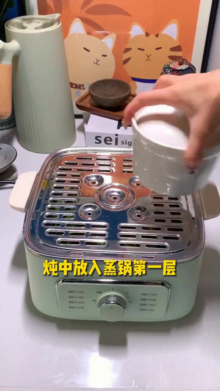 苏泊尔电蒸锅功能多，三层大容量不占地！