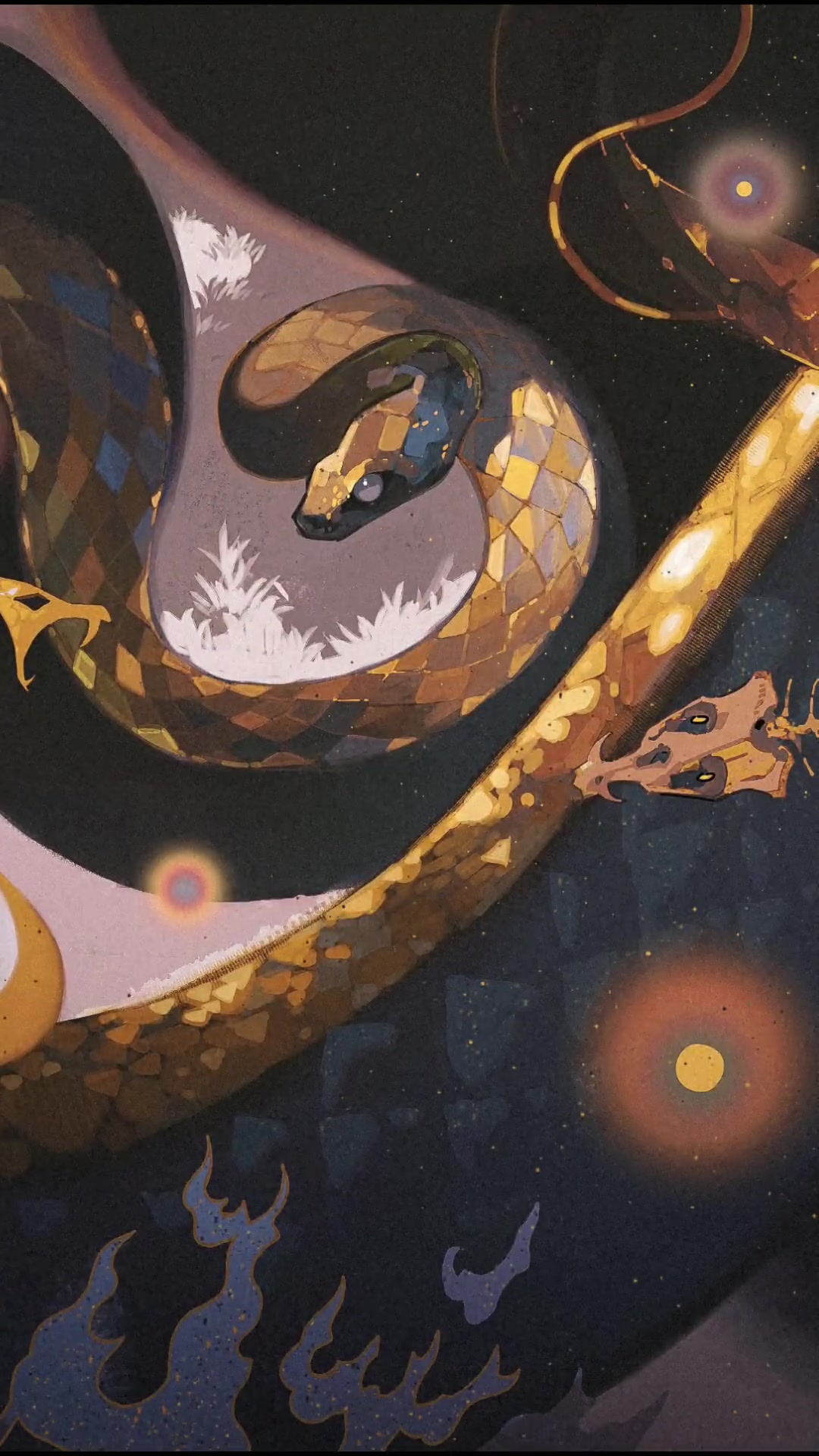 前两天摸鱼画画作品,谨慎观看哦!