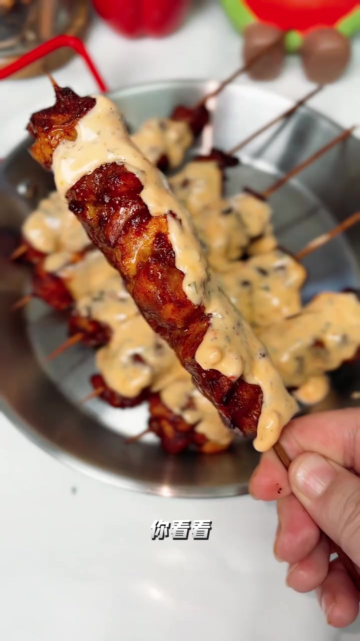 泰式烤鸡串!低卡高蛋白!减脂期也能放肆撸串的快乐!