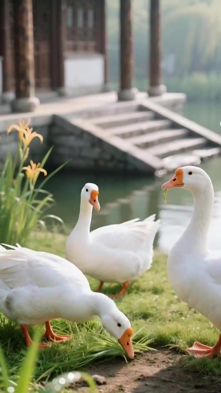 唐诗《咏鹅》，咏鹅的作者是唐代诗人骆宾王，这是他七岁的时候做的一首诗，描写的就是他们家门口