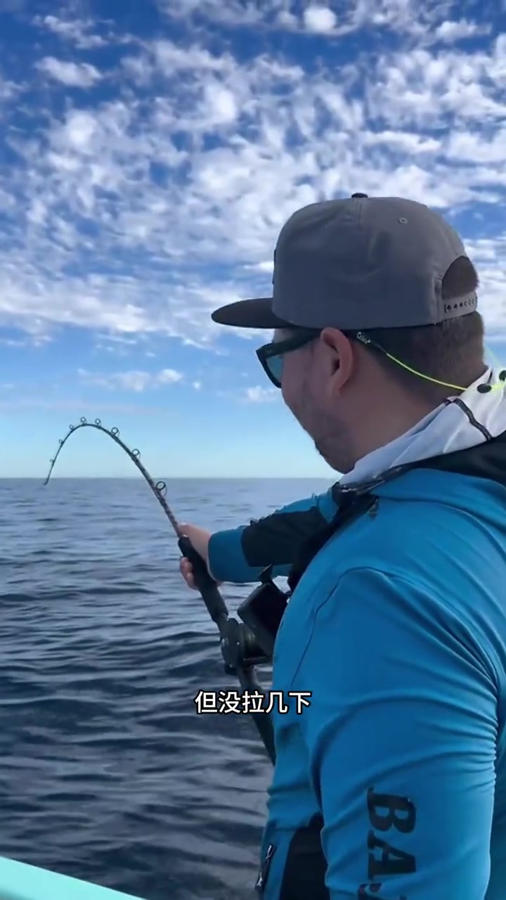 户外钓鱼：渔民从大海中捕捞大量小鱼做饵钓获金枪鱼！