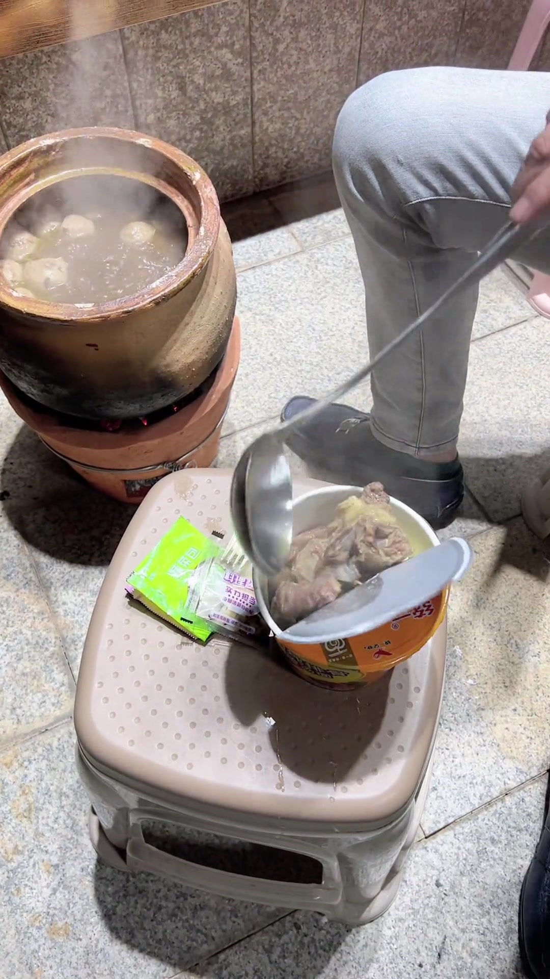 自己煮的炖牛肉牛排,海参牛肉丸