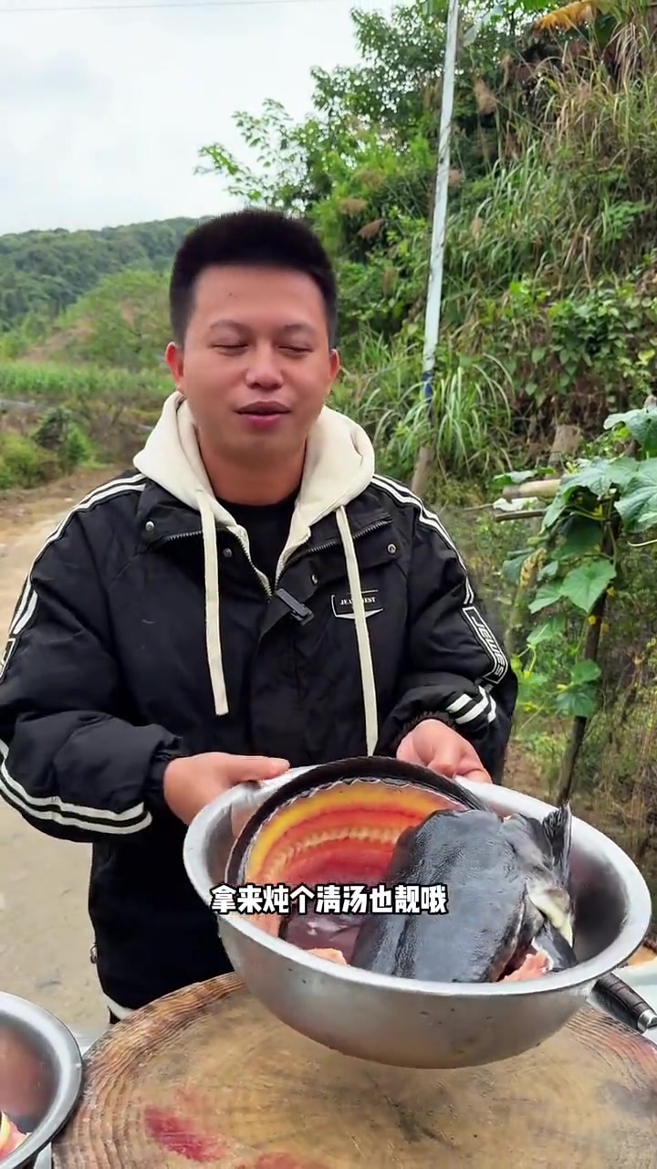 今天用埃及鱼做个肥肠鱼给二叔吃吃