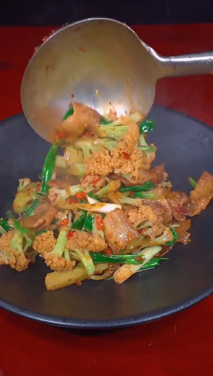 川味干锅花菜的详细做法！