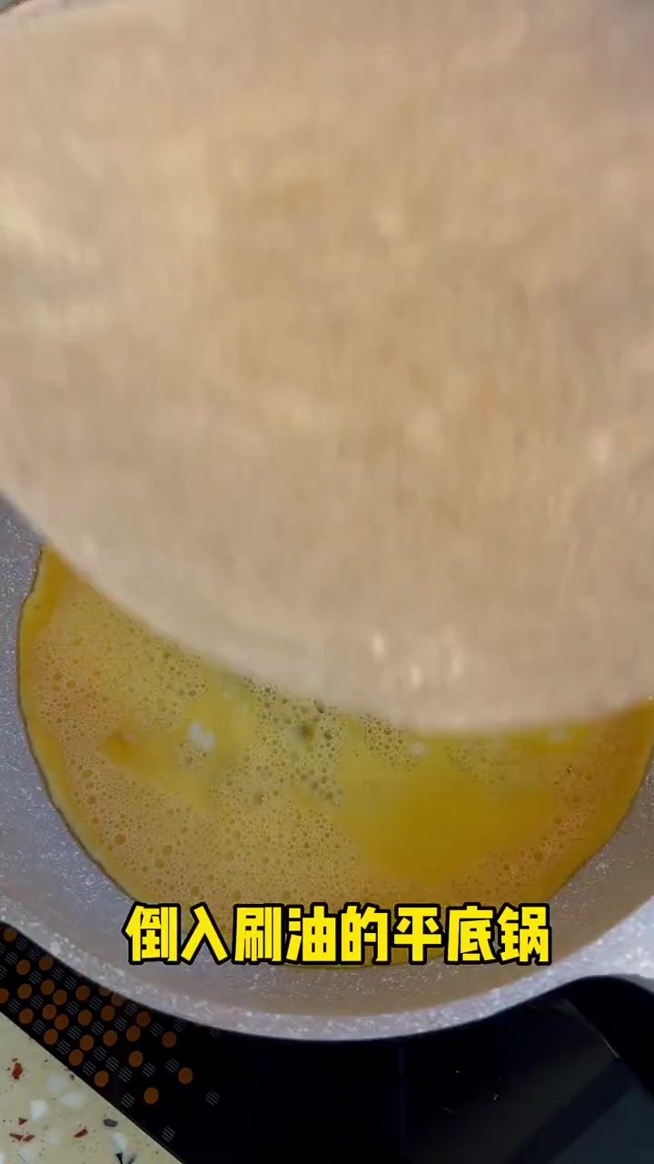 3分钟搞定的早餐，荞麦鸡蛋卷饼，嘎嘎好吃