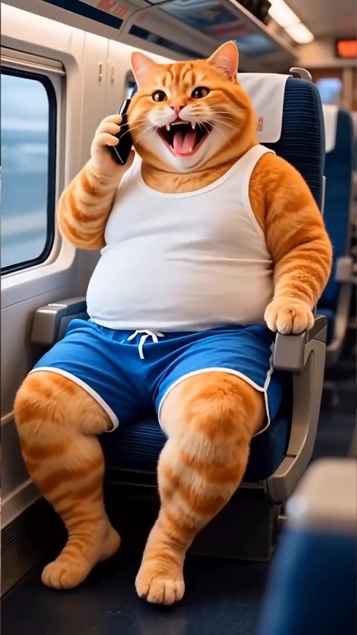 橘猫长大了知道关心老爸了，老爸很激动
