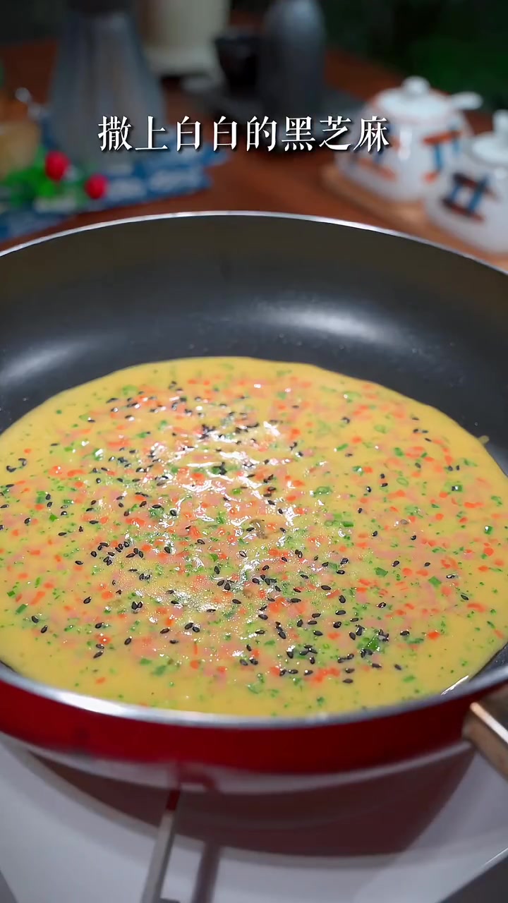 五分钟就能搞定的鸡蛋牛奶蔬菜饼真的很好吃