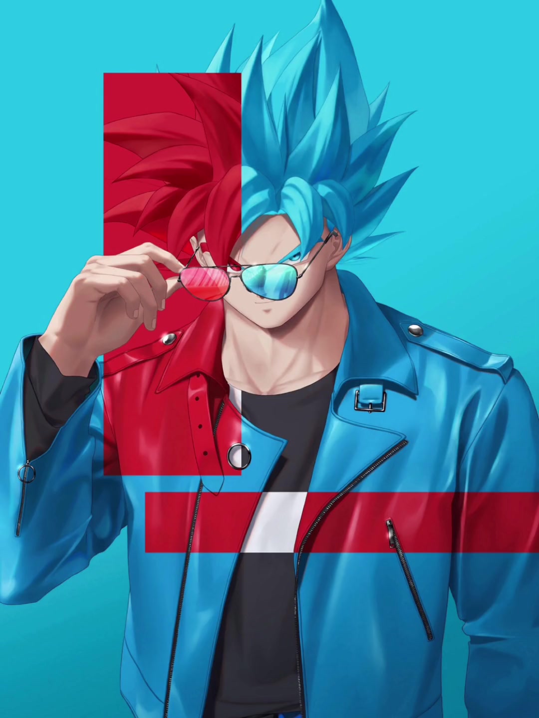 悟空与贝吉塔潮流壁纸