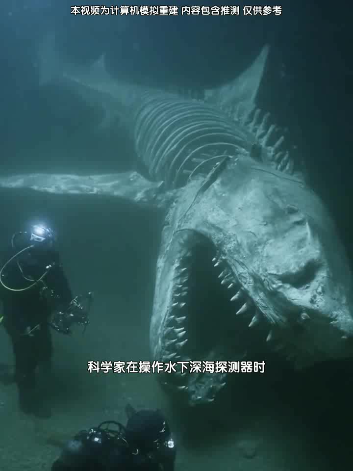 在黑海海底发现巨型鲨鱼骨架