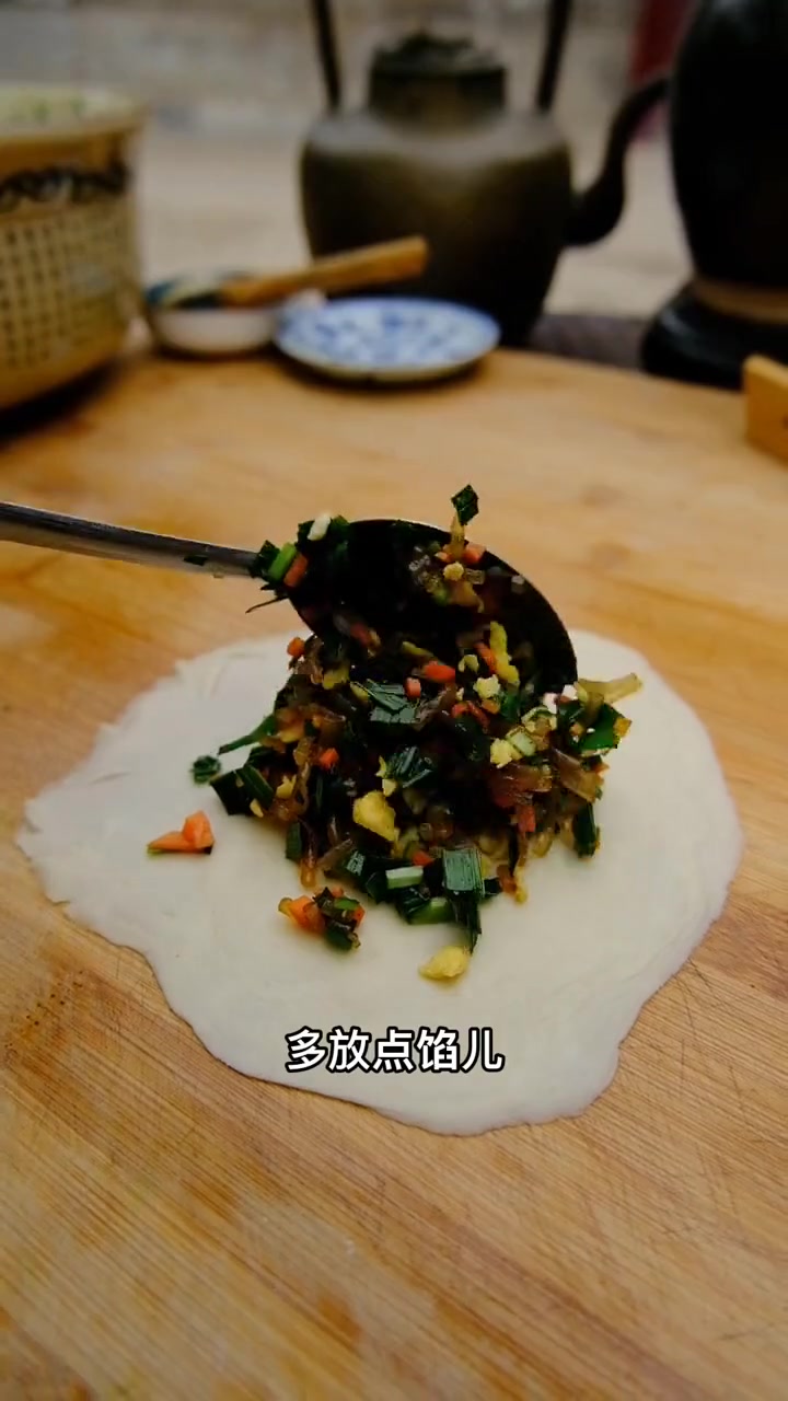 韭菜盒子，香喷喷！一次能吃5、6个