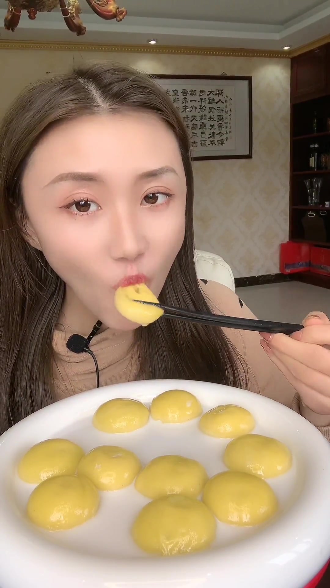 大黄米汤圆两种口味,花生芝麻馅超好吃!