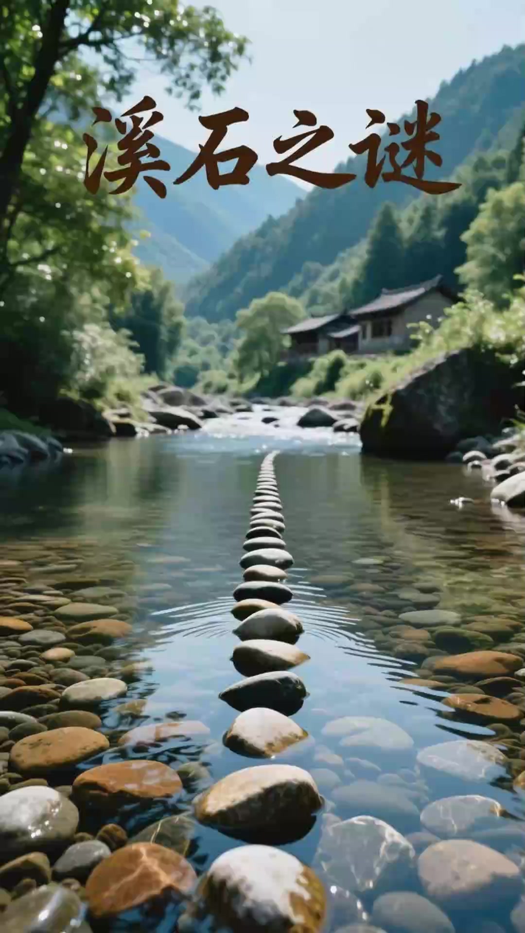 民间怪谈:山间小溪,鹅卵石自排列,成直线