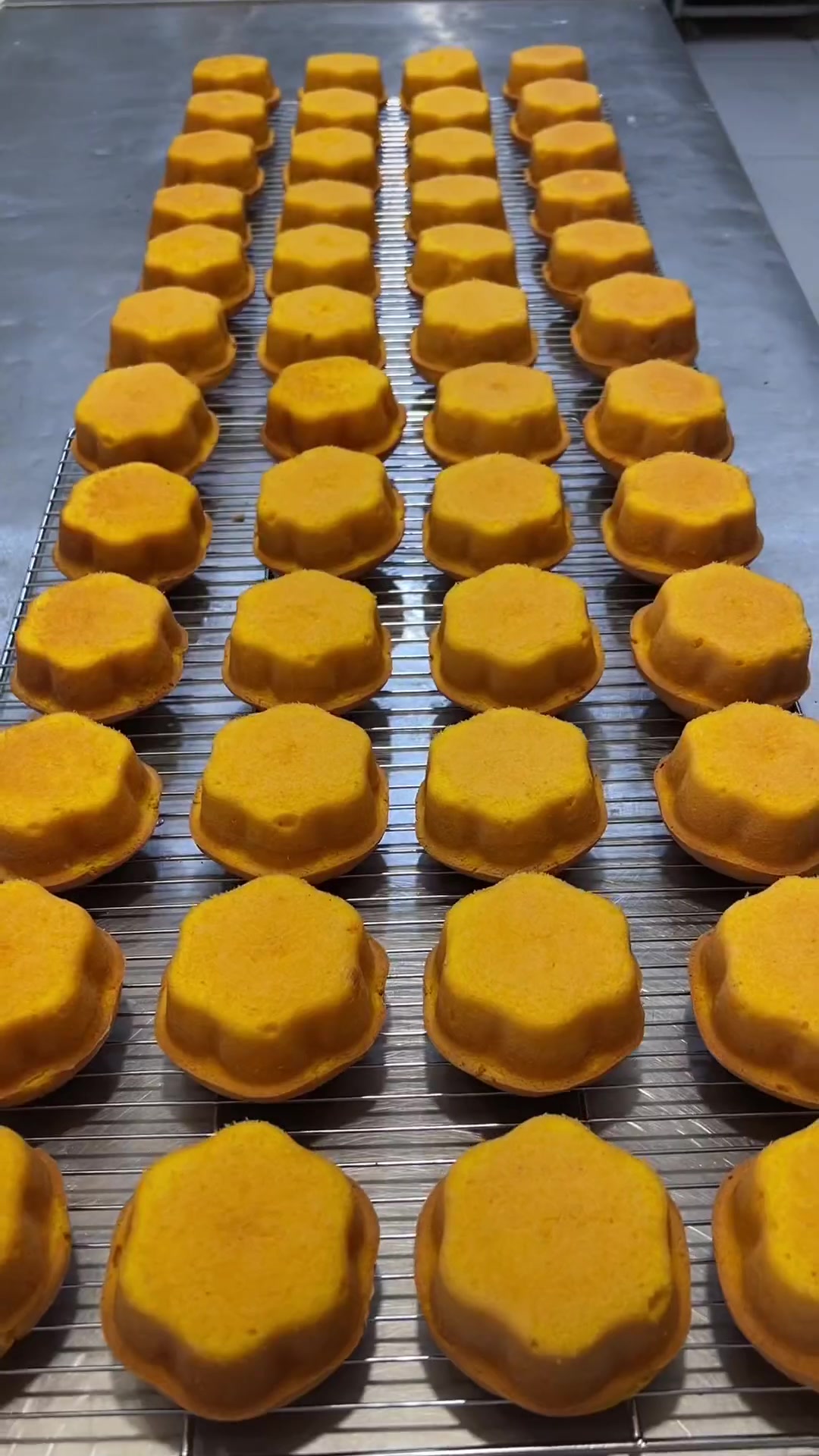 南瓜蛋糕的制作过程