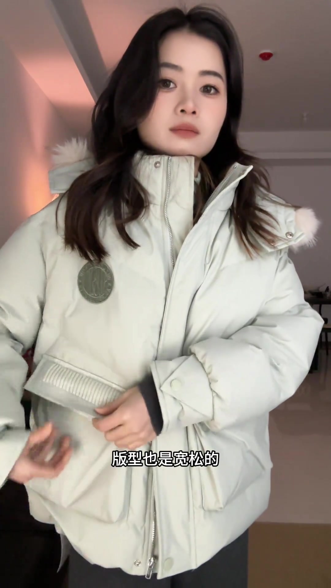 147cm小个子派克服分享，保暖又有松弛感
