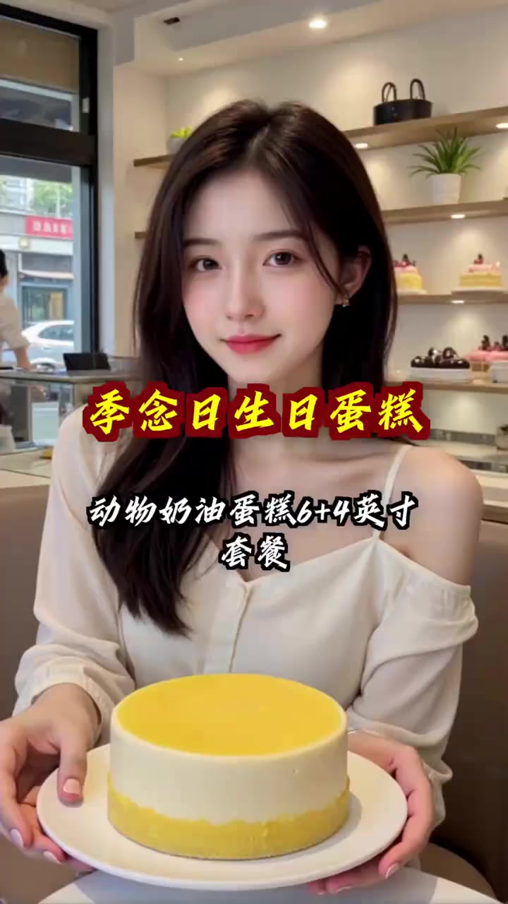 超值139元!季念日生日蛋糕新鲜现做,动物奶油细腻美味,错过等一年!生日蛋糕 动物奶油