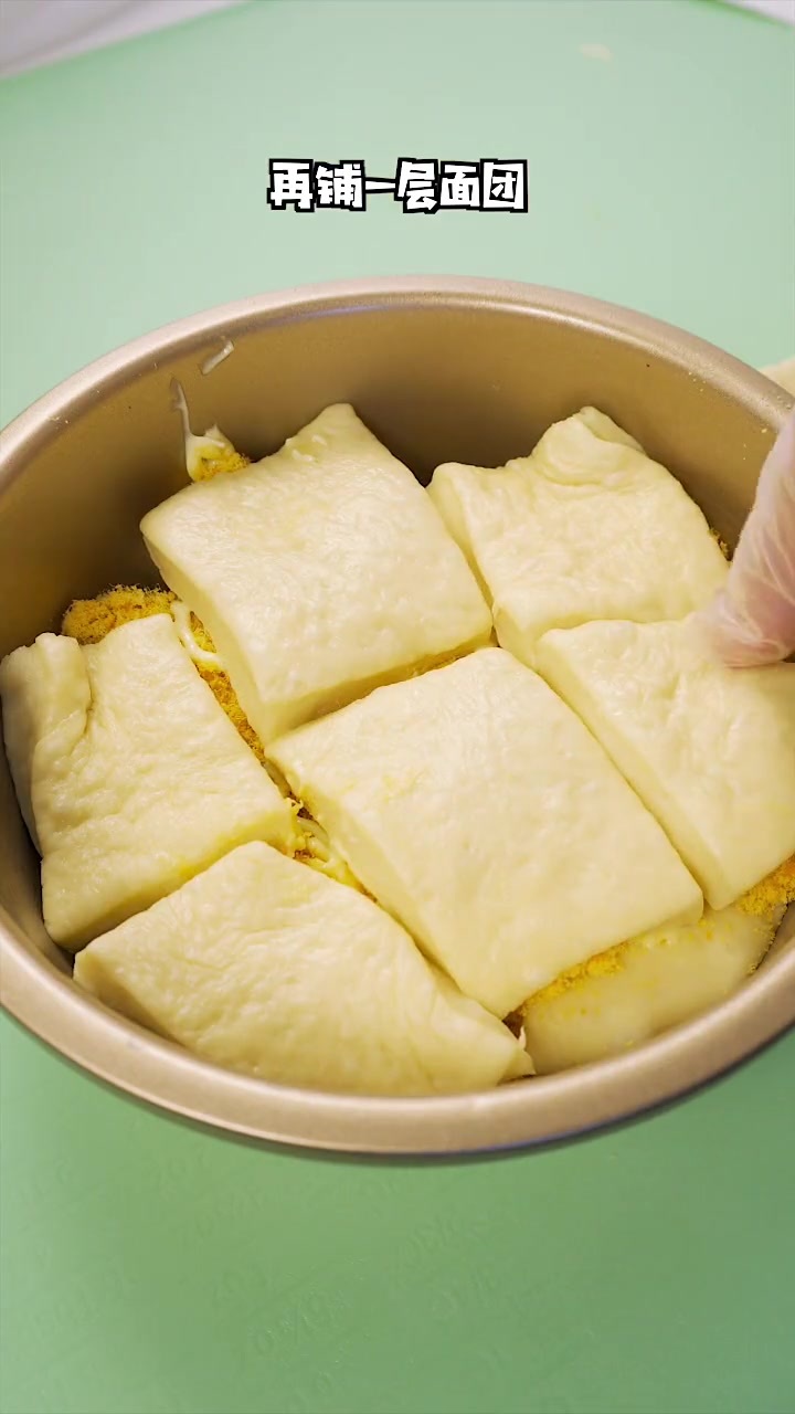 超简单！肉松手撕面包做法，松松软软一学就会！