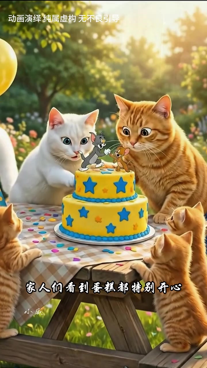 猫和老鼠蛋糕 橘猫 谁能拒绝得了这么可爱的小猫咪呢 我们喵星人就是这么拽