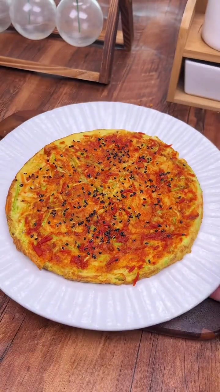 三分钟搞定的，早餐蔬菜饼，简单方便还低卡~