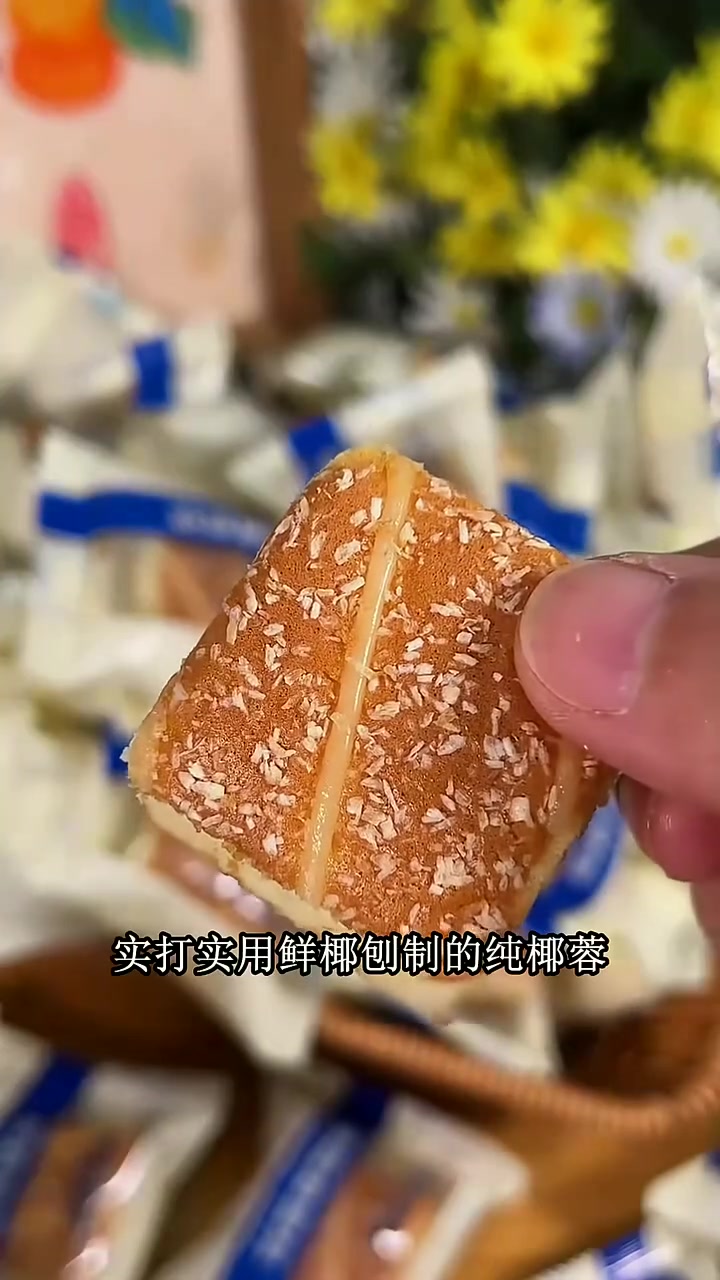 送闺蜜伴手礼!三只松鼠椰蓉嫩蛋糕礼盒装,闺蜜早餐吃,椰香软嫩,比鲜花实用还耐吃