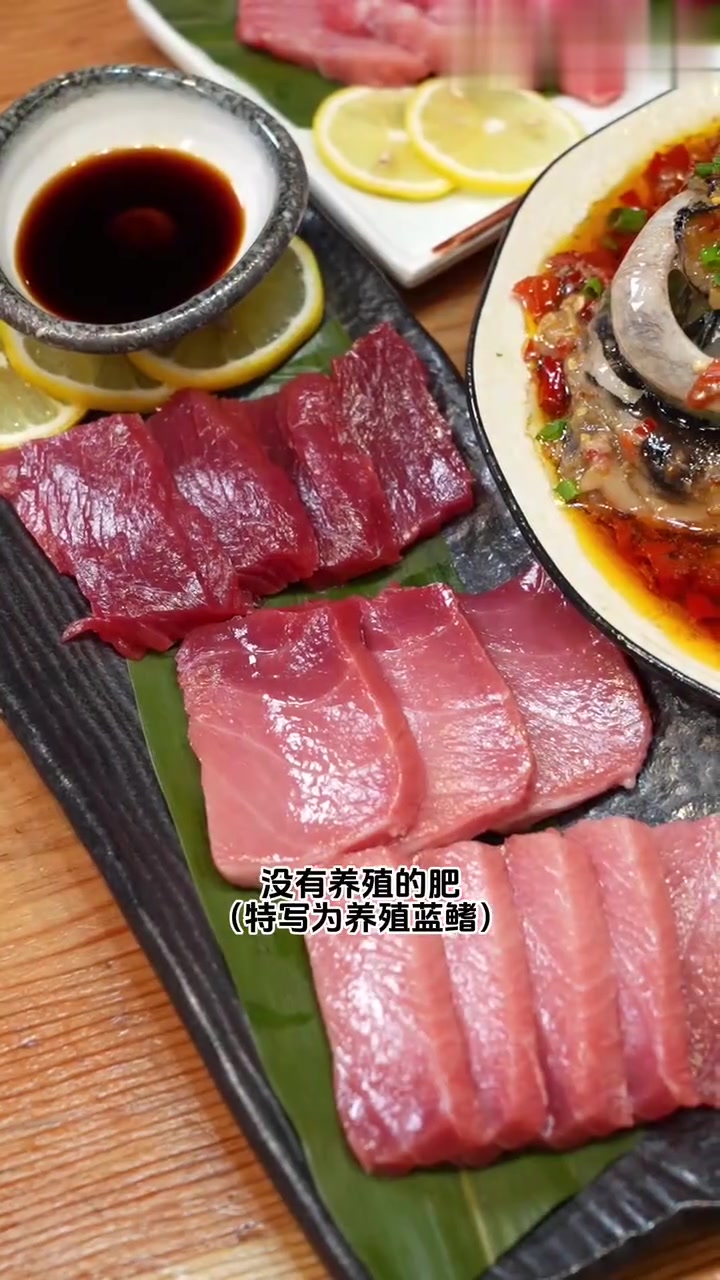 刺身之王，250斤野生蓝鳍金枪鱼，尝尝它的鱼肚和鱼肝