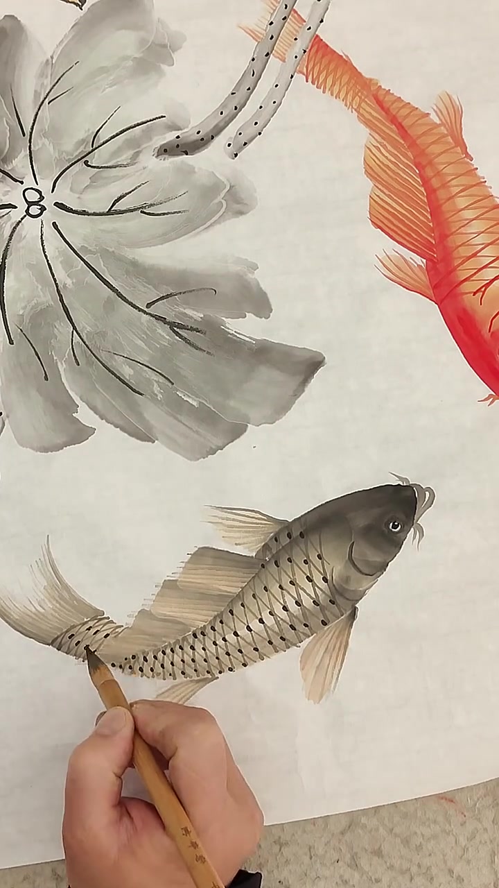 教你画大鲤鱼