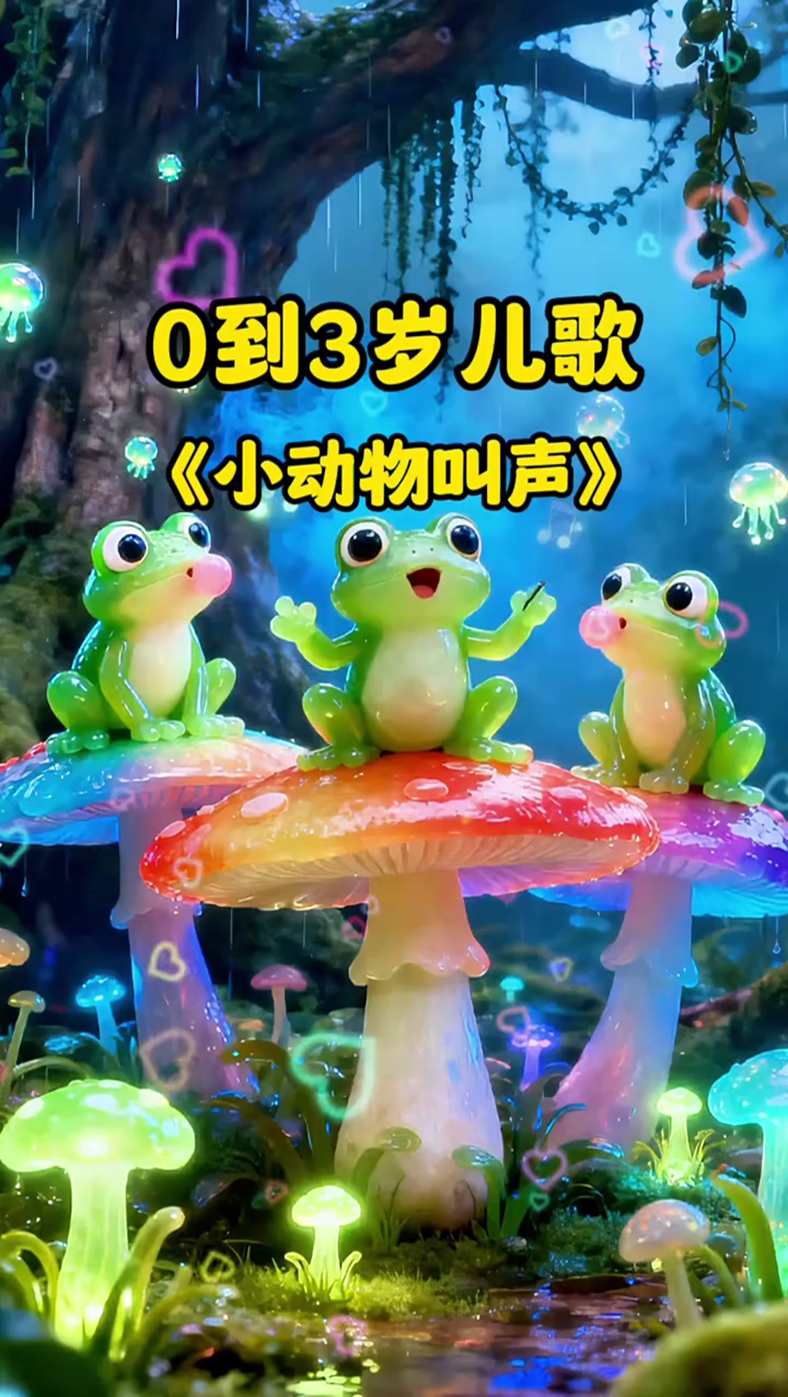 0-3岁必看!超萌3D动物叫声迪士尼画质的启蒙儿歌!听声音、认动物,最后的老虎太帅了建议收