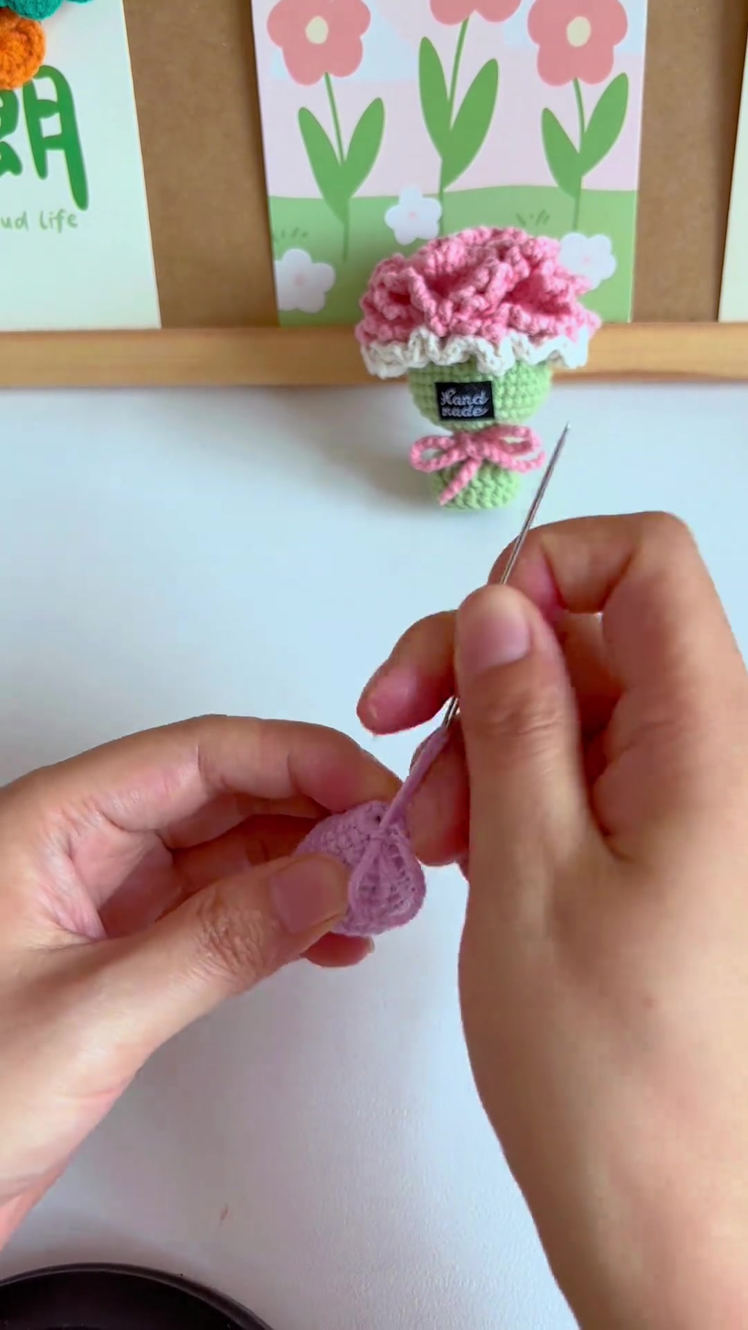 迷你小茄子毛线钩织，新手竟也零失败？