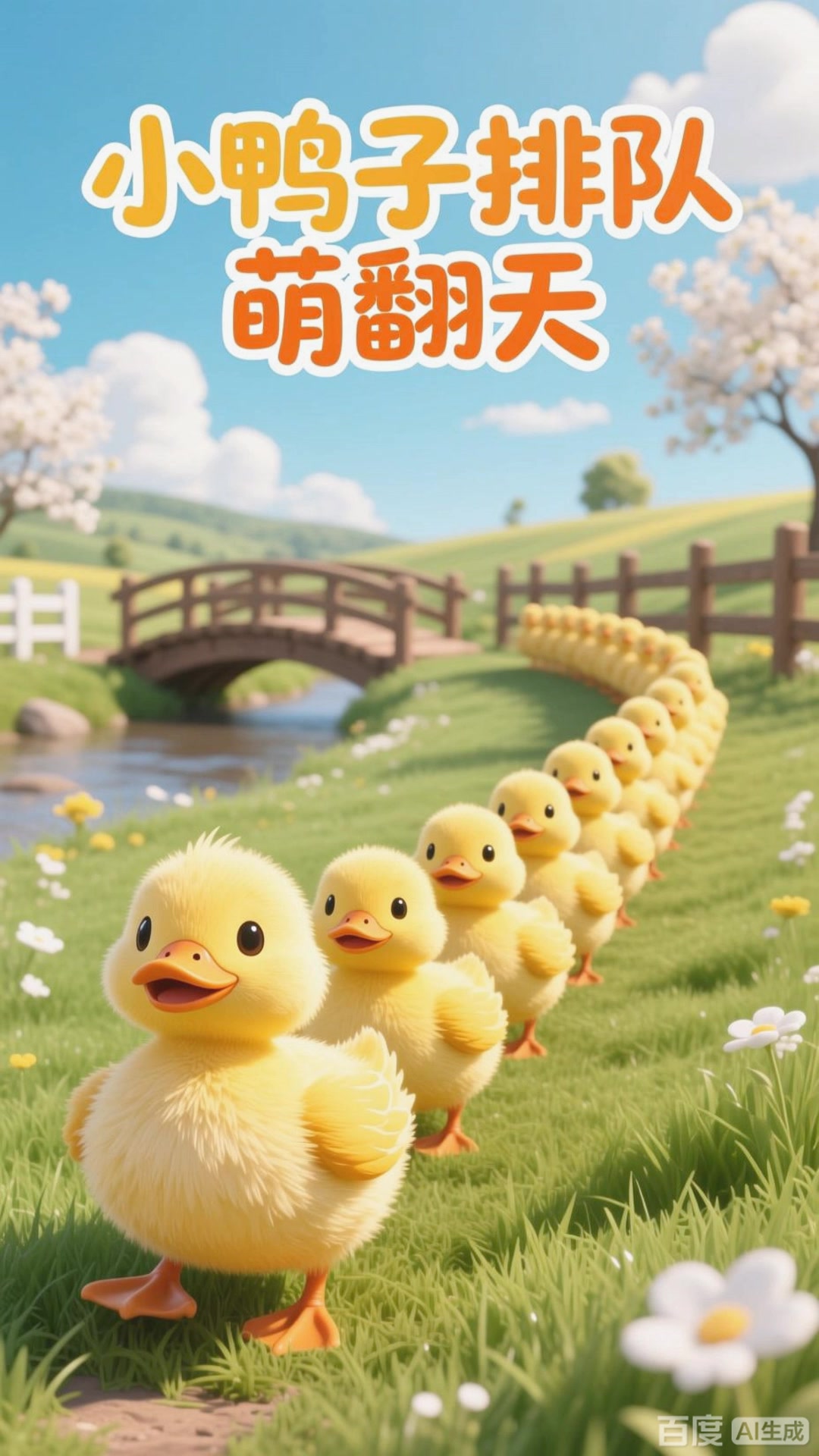 《小鸭子表演排队!超整齐》