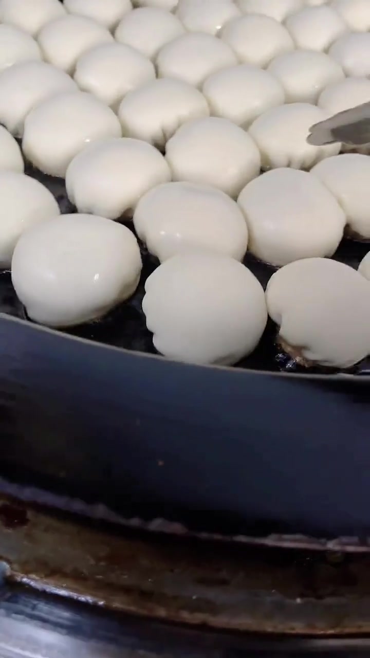 生煎包这么煎很好吃