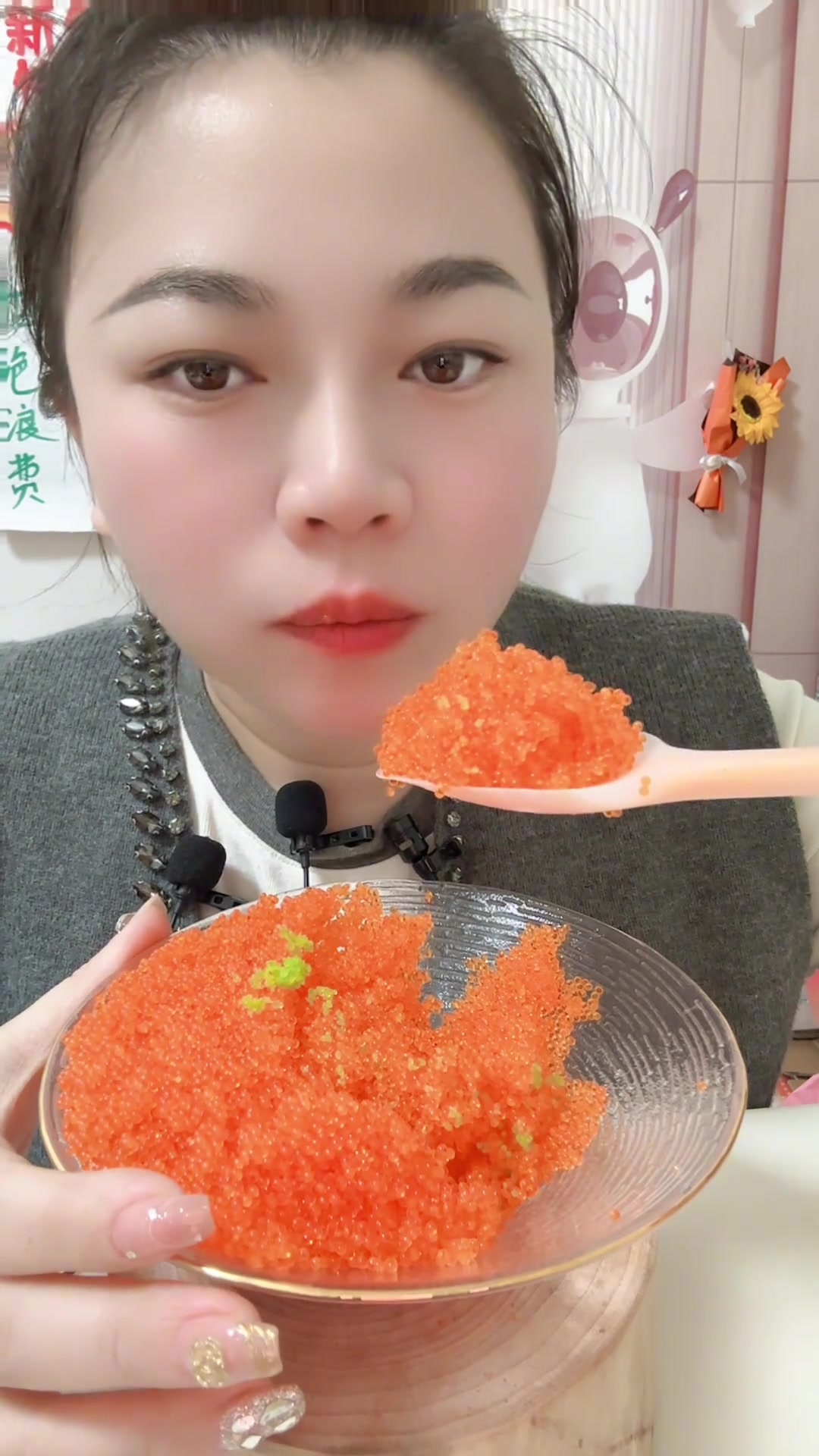 飞鱼籽脆脆的,超级好吃