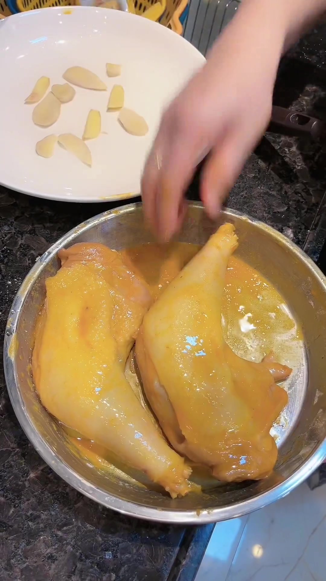 潮汕家常菜手撕盐焗鸡做法分享,简单易做超好吃!