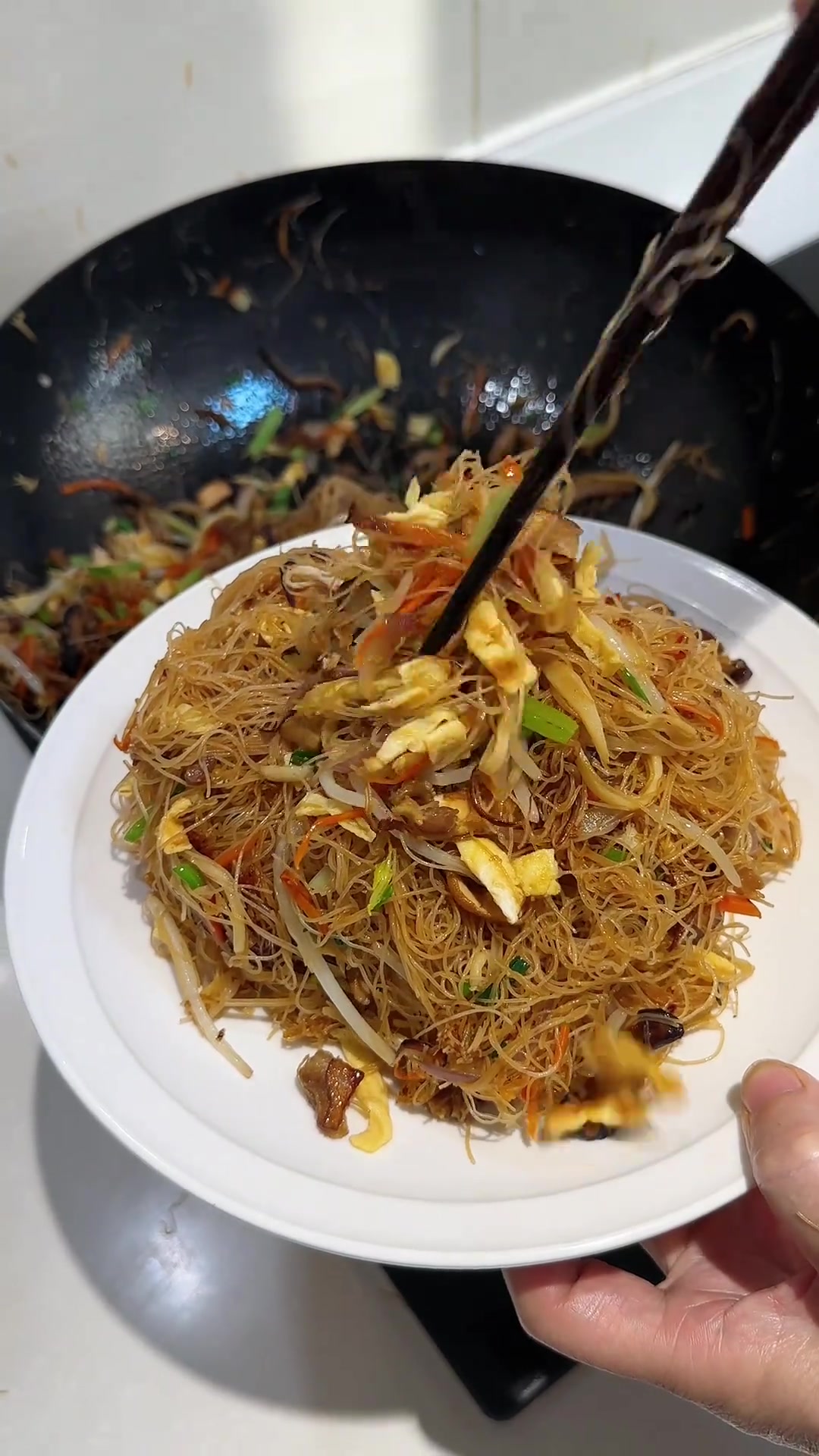今日做炒米面,做法简味道好,大人孩子都爱吃