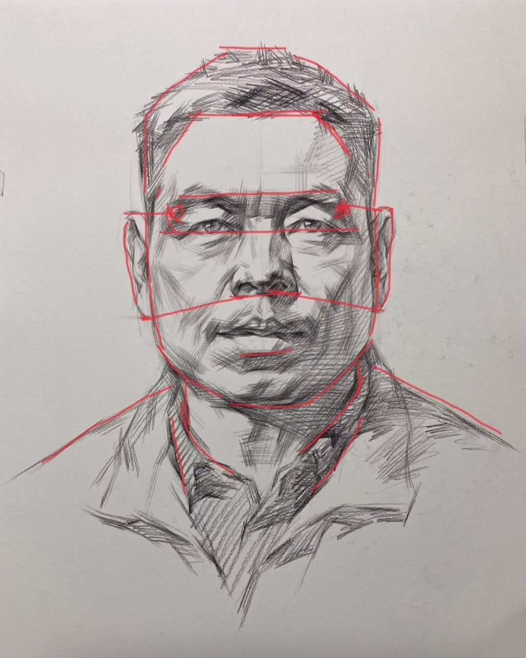 试试平板功能，素描头像知识拆解，适合给初学素描的同学