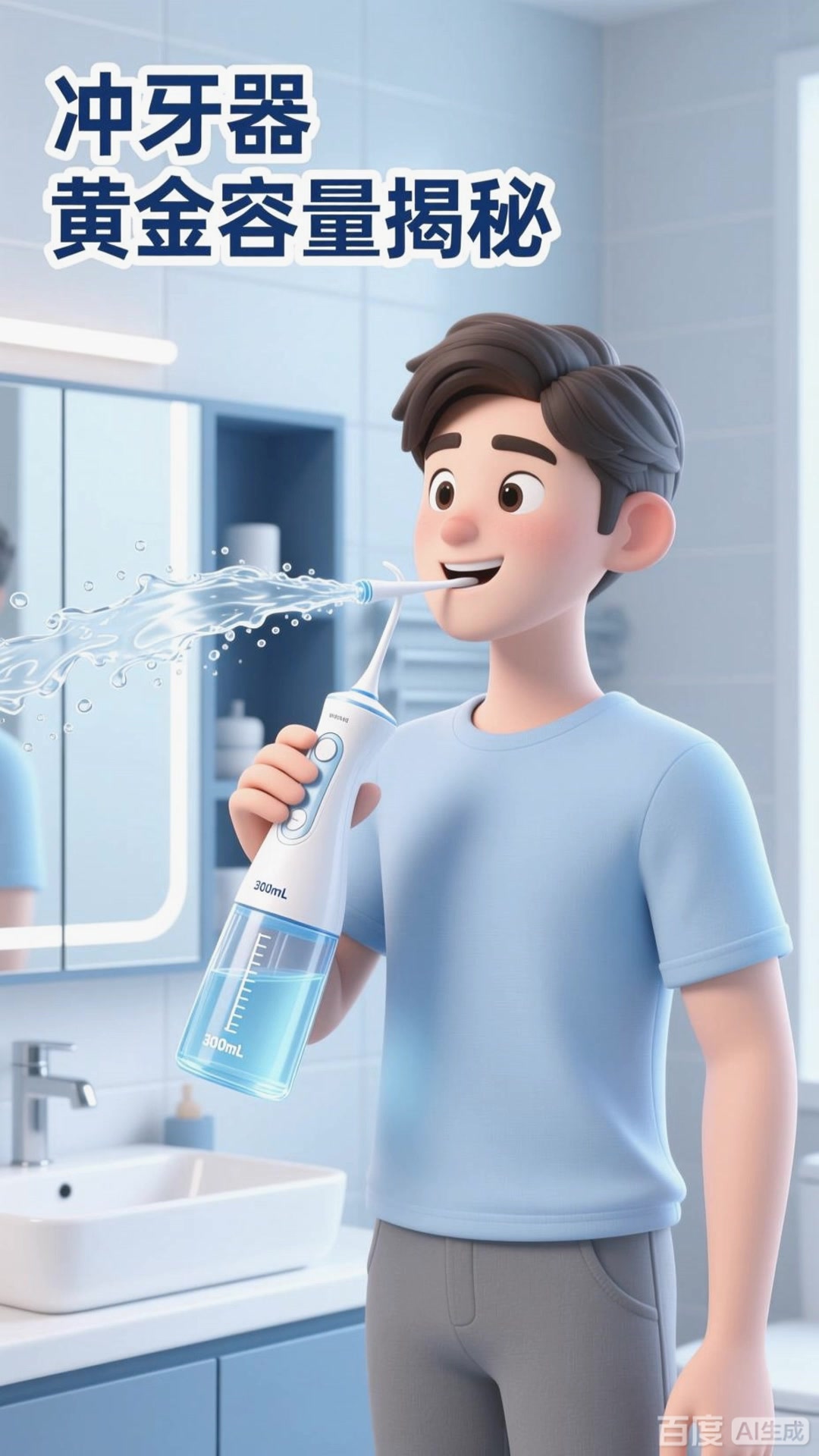 为什么冲牙器水箱≥300mL 免加水?