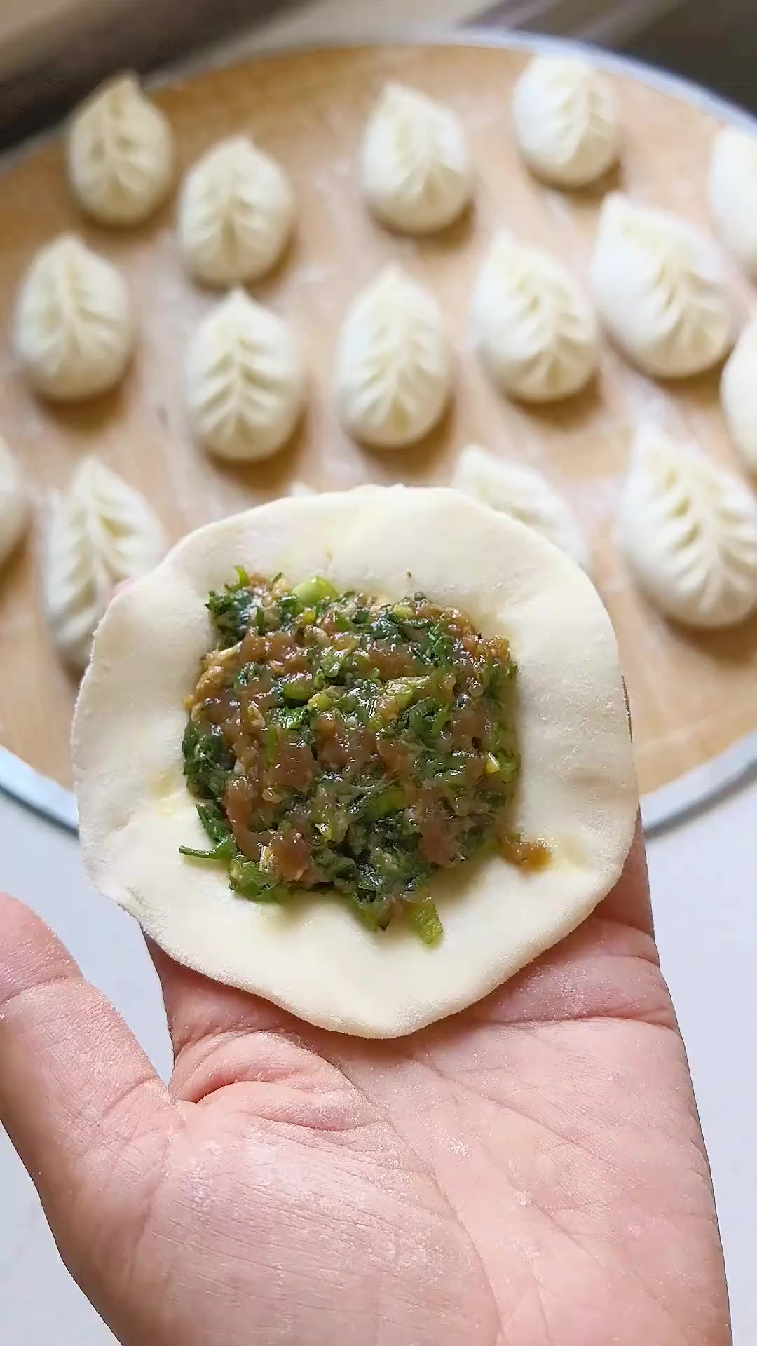 慢动作教你包柳叶包子，不会的看一遍就会