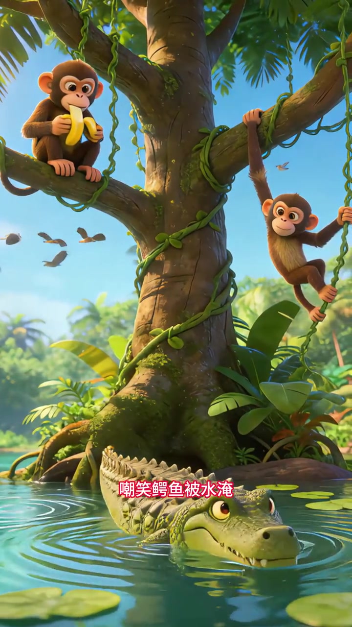 儿童歌曲：《猴子荡秋千》