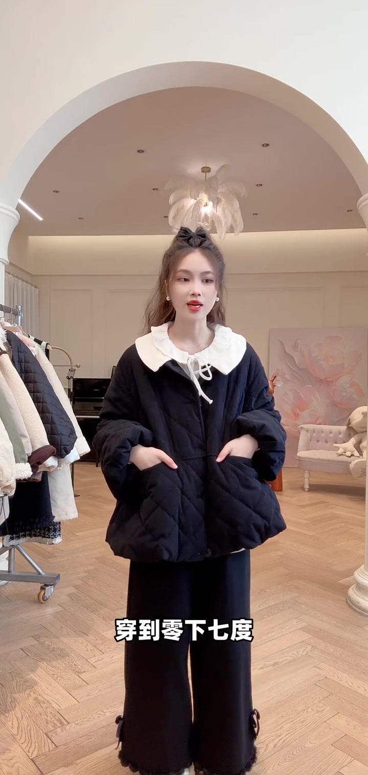 搭马甲选三号链接?显瘦耐脏的棉袄搭配技巧,150斤也能穿出好身材!