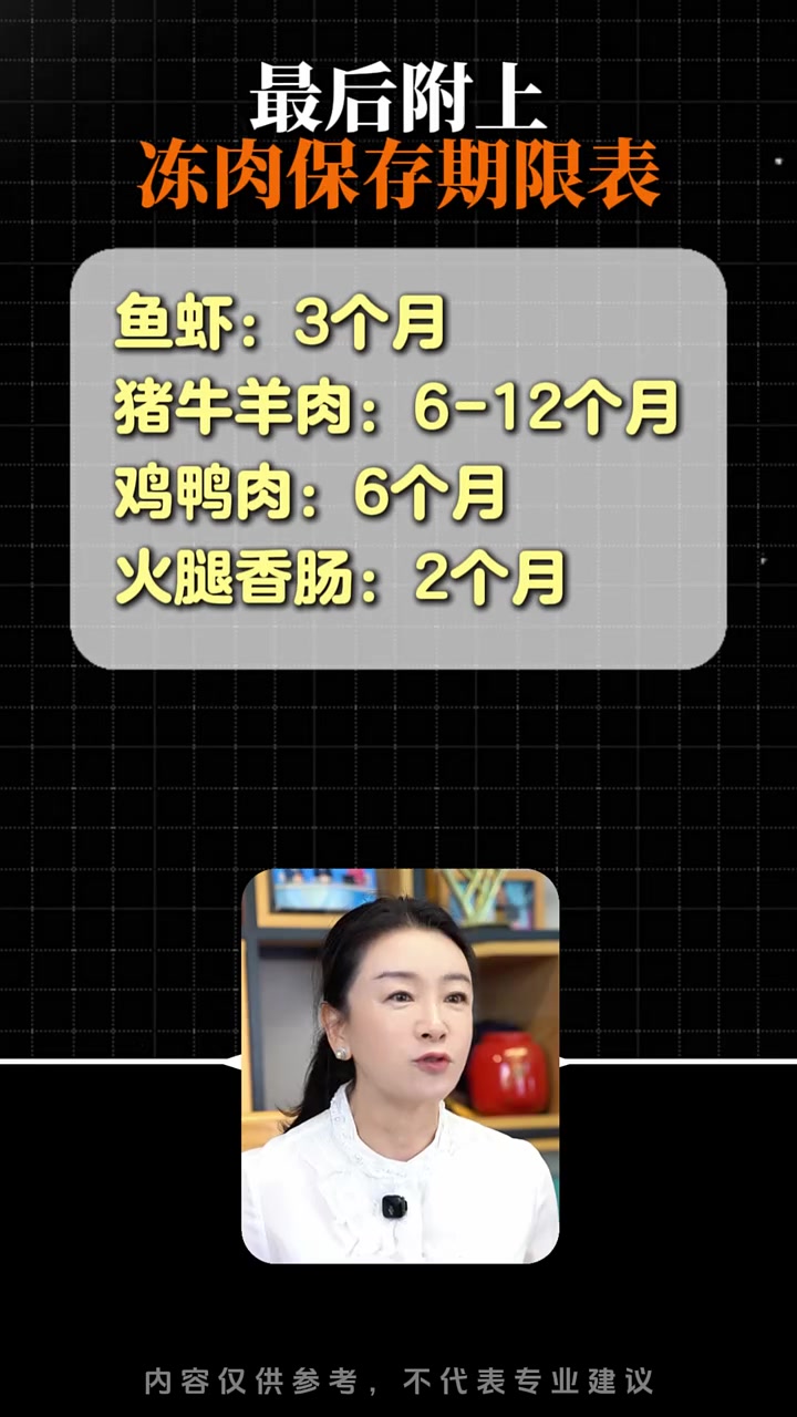 冰箱里的冻肉能放多久?营养师建议别超过这个时间