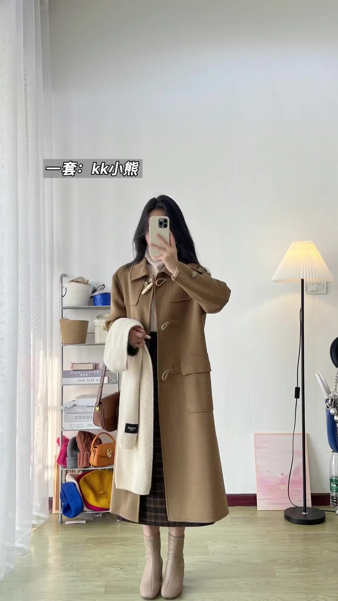 牛角扣大衣搭配小个子这样穿简约又韩系