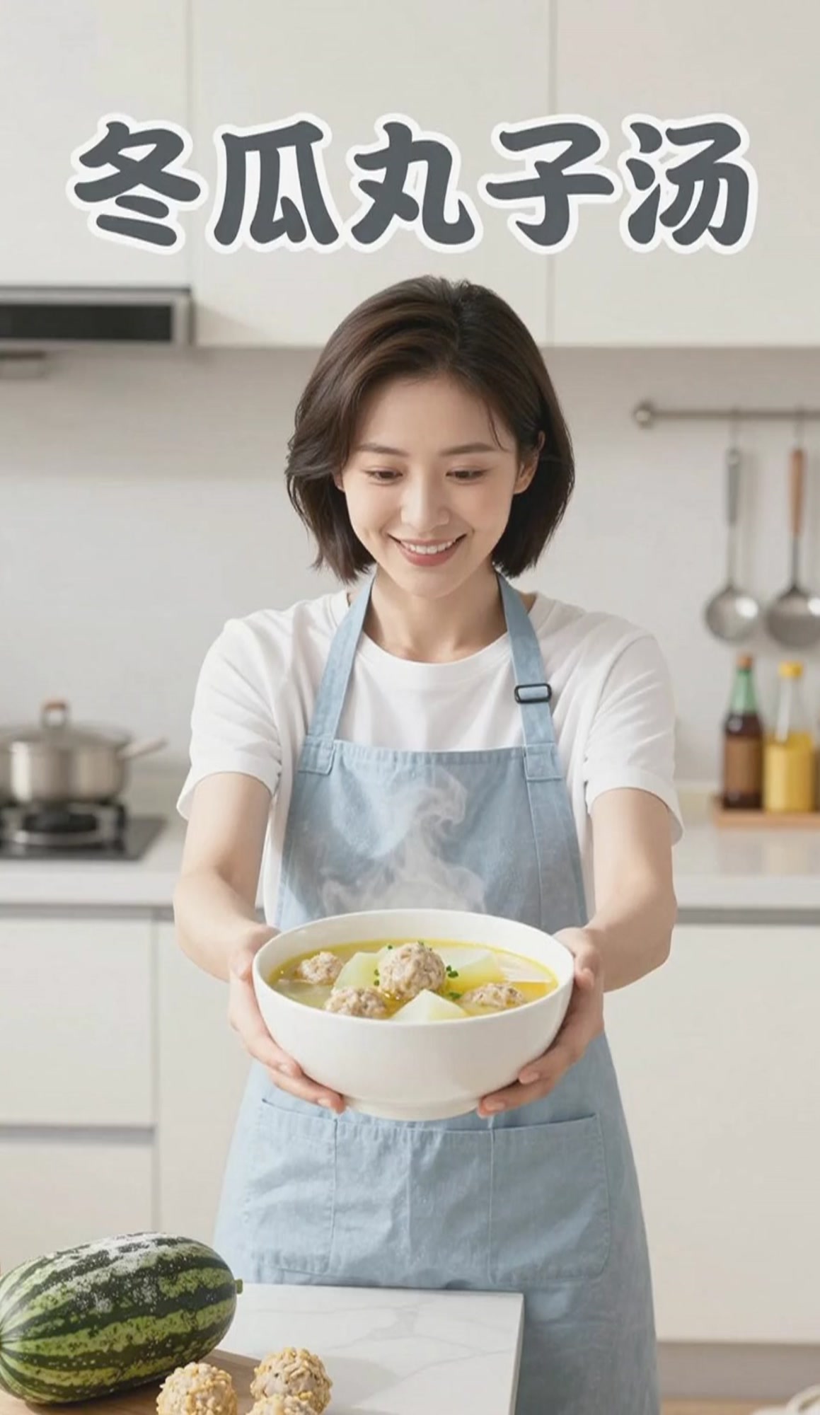 冬瓜丸子汤的搭配，鲜美好喝不发胖