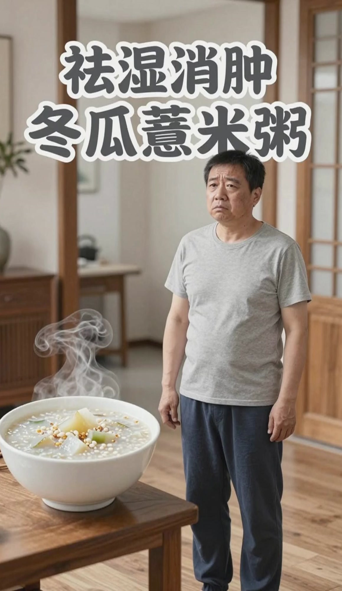 冬瓜薏米粥，祛湿消肿超适合湿气重的人