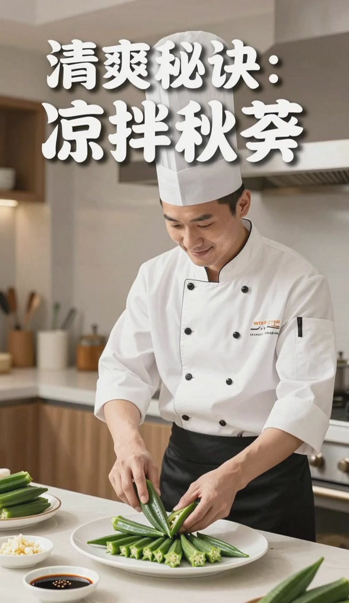 凉拌秋葵的秘诀，清爽不粘腻