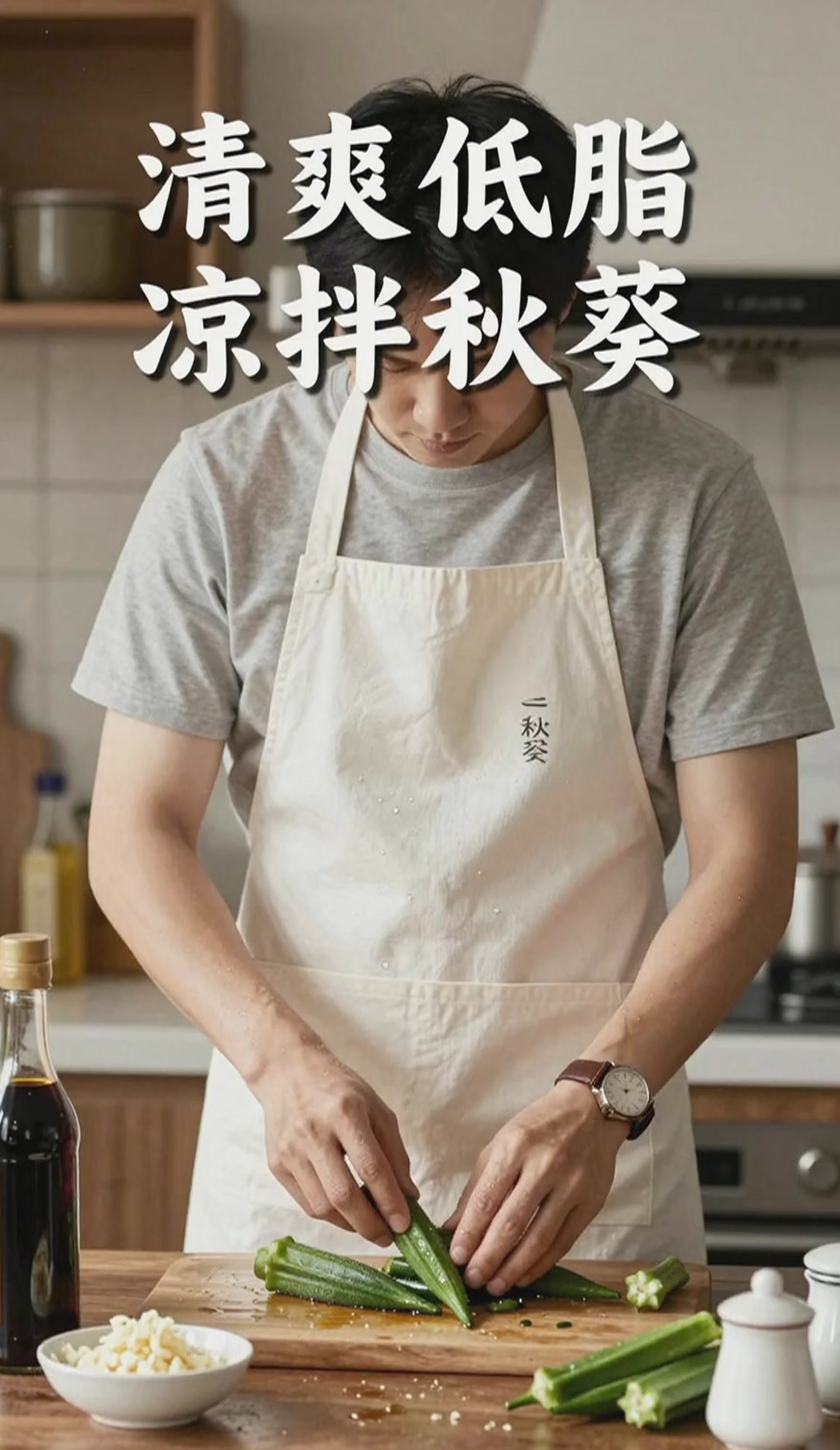 凉拌秋葵，清爽低脂超下饭